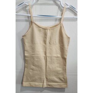 Empetua Women's Compression Cami Tank Top Beige 62001 Stretchy Shapewear Size M